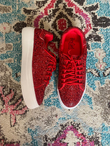 Red Bling Sneakers
