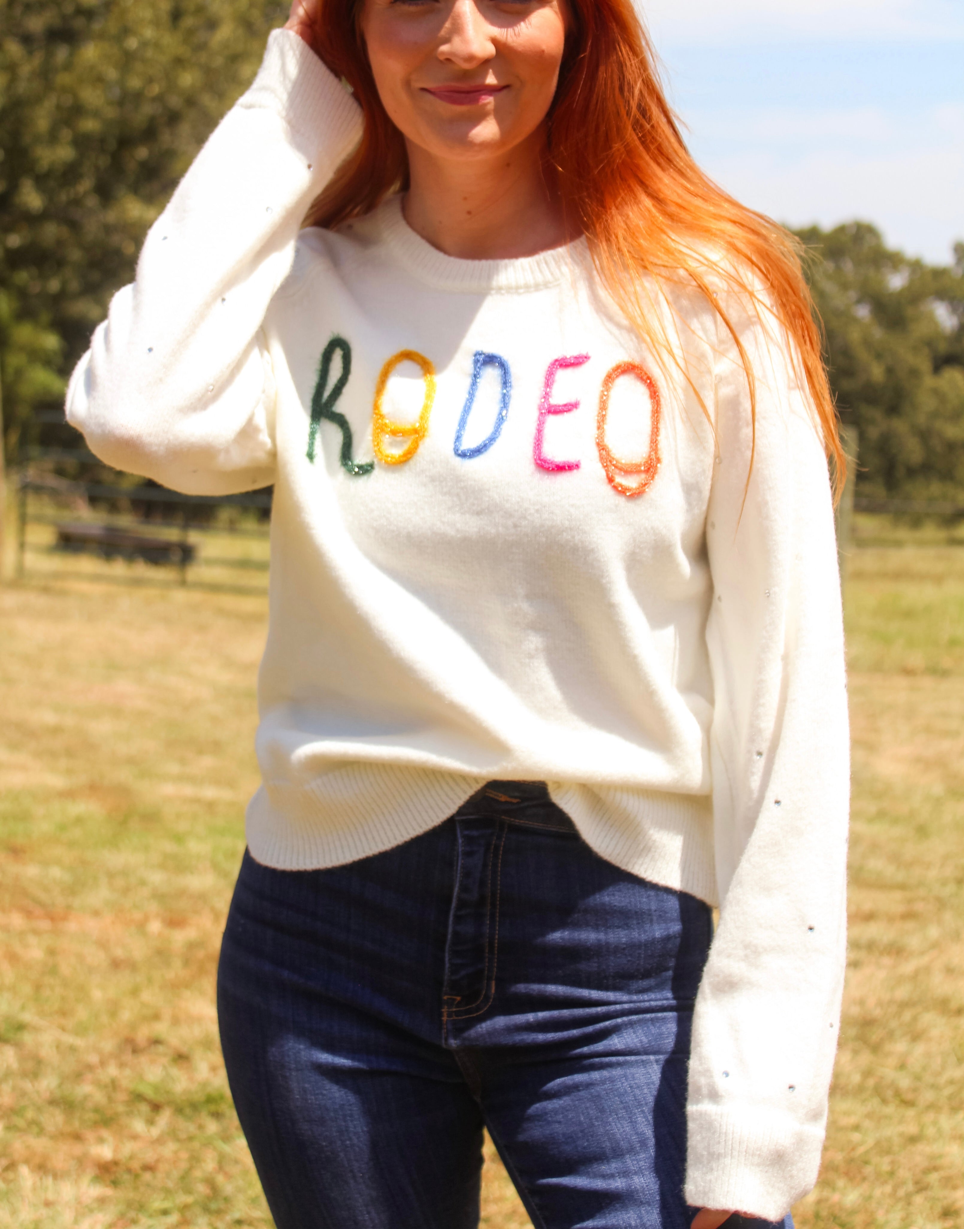 Embroidered Rodeo Sweater
